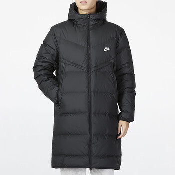 耐克(nike)羽绒服服男装2024秋季新款运动服保暖防风连帽中长款外套fb