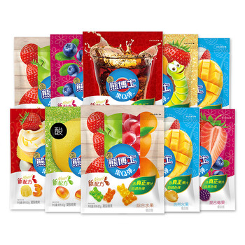徐福记熊博士软糖60g儿童零食糖果橡皮糖多口味果味qq糖果汁软糖 【4