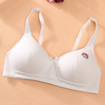 少女文胸初高中学生内衣小胸聚拢胸罩发育期定型 白色 5120 34/75(75