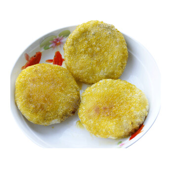 贵州特色小吃 遵义油炸粑 街边小吃豆沙糍粑 咸味豆沙粑 咸香口味