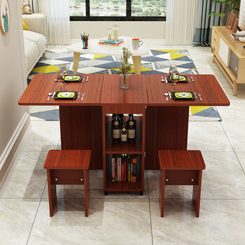 歺桌变形餐桌歺桌椅组合大圆桌可折叠折叠式餐桌桌子折叠桌餐桌小户型