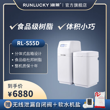 润莱家用分体软水机家用软水机RL-S55D / RL-S100D 除垢净水护肤 除水碱软水器 RL-S55D