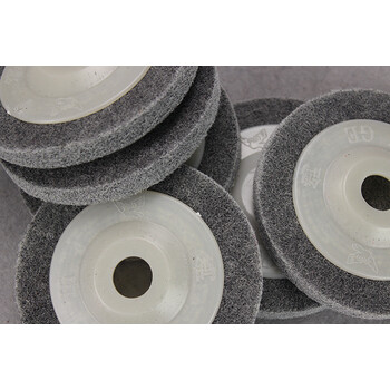 宾毅100*16纤维轮 4寸不织布尼龙抛光轮 不锈钢拉丝打磨研磨片 100*