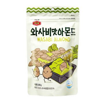 韩国直邮 美极棒（Murgerbon） 坚果扁桃仁 芥末味 休闲零食 210g/袋