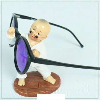 装饰精品太阳镜陈列道具墨镜儿童眼镜展示架工艺品摆件 功夫和尚1号