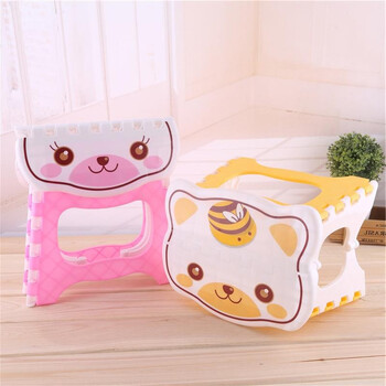 便携式手提折叠椅换鞋凳矮凳钓鱼便携小板凳 卡通儿童折叠凳子马扎