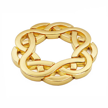 儿童玩具鲁班锁成年人烧脑挑战高难度puzzle解压神器 金色 魔结(6级)