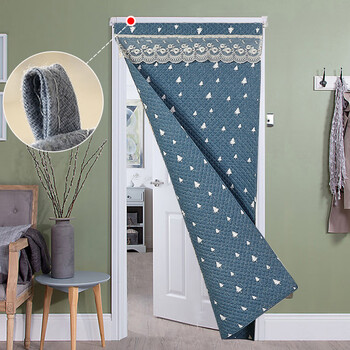 京东学生开学必备棉门帘加厚家用保暖防风隔断帘防寒挡风室外门挡风