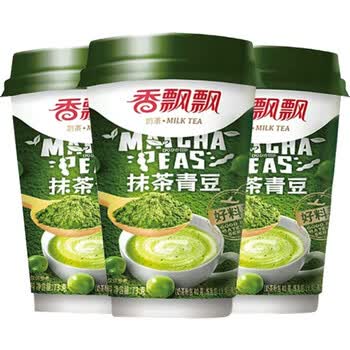 香飘飘奶茶 抹茶青豆早餐杯装奶茶下午茶速溶冲饮品饮料 青豆 太极