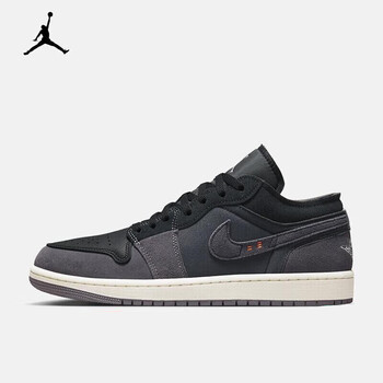耐克 nikeair jordan 1 low se craft aj1 男子运动鞋时尚翻毛皮板鞋