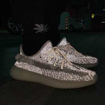 GUSUO 新款350v2真爆椰子鞋满天星男天使反