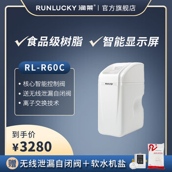 润莱 中央家用软水机 全屋软水机 净水器除水垢 RL-R60C / R110C RL-R60C（1卫 1-3口人）