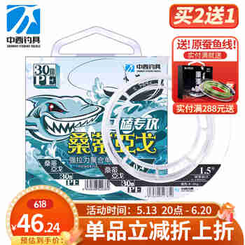 中西钓线桑蒂亚戈鱼线台钓飞磕飞鱼钓线纳米激光子线耐磨黑坑钓鱼线主线 桑蒂亚戈（新款飞磕线） 30米 0.6号