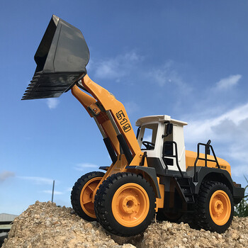 无线铲车装载机大号充电动推土机工程车装载机玩具男孩汽车模型 遥控