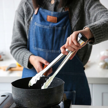 川岛屋 不锈钢包饺子器水饺食品夹子取物夹厨房压蒜器鱼铲压花饺子皮