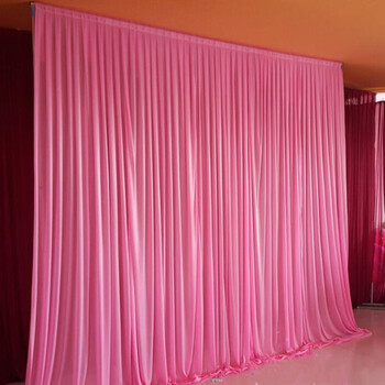 婚庆道具背景纱幔婚庆背景底幔婚庆布幔纱幔婚礼背景布纱幔 4米高8米