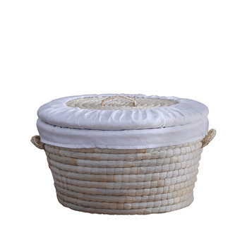 包子馒头保温箱 草编馒头筐家用带盖保温盛馍筐包子烧饼面包放馍篮子