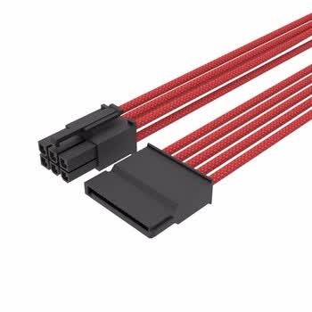 x-enlazar(誉铼)sata线 1拖2 电源定制线 适用于 振华电源 55cm 红色