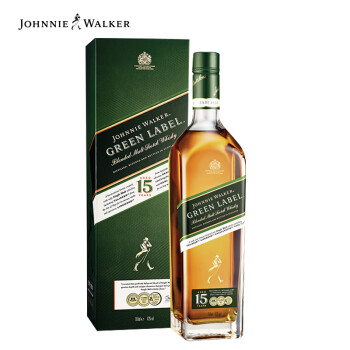 尊尼獲加(johnnie walker) 綠方 綠牌 15年 蘇格蘭 調和型 威士忌