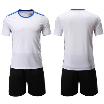 光板足球服套装 空白球衣 儿童装成人装大人装同款 团购 白色 xs