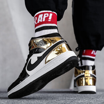 盗版aj1鸳鸯阴阳小丑黑白男鞋乔1小闪电情侣篮球鞋芝加哥莆田货 aj