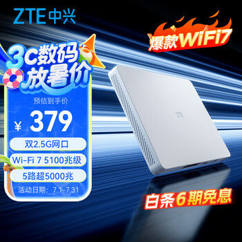 中兴（ZTE）晴天墙面BE5100Pro+  产品图片