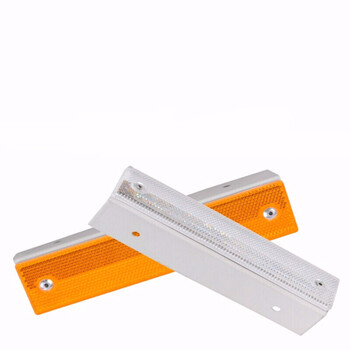 单双面矩形轮廓标附着式轮廓标黄白诱导标道路反光标长方形轮廓标 长