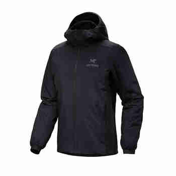 始祖鸟（ARC'TERYX）Atom （LT）Hoody 保暖男士棉服 男款连帽外套夹克 男装上衣棉衣 Black S （建议55-68kg）