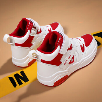 duckkids男童鞋子2023春季新款儿童高帮运动鞋中大童小白鞋男孩小学生