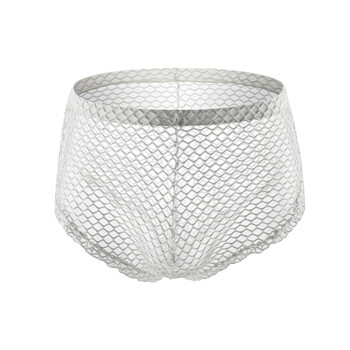 透明网格平角裤情趣内裤男士性感sm情趣内衣夜店酒吧表演gay小受内裤