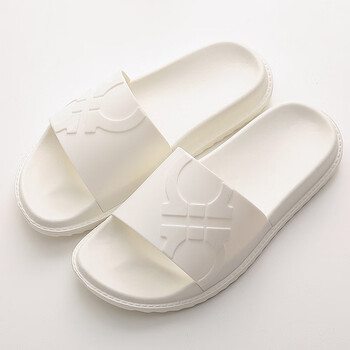 安尚芬 凉拖鞋 夏季浴室防滑洗澡男女居家室内软底情侣拖鞋 白色 正码