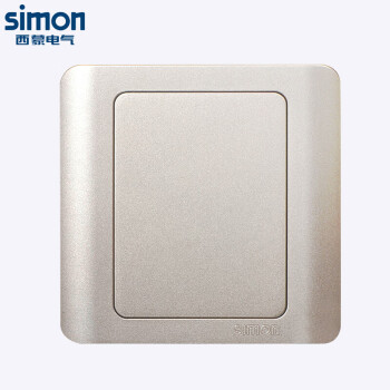 西蒙(SIMON) 开关插座面板 C3系列 空白盖板 86型面板 香槟金色 C31000-56 电工电料