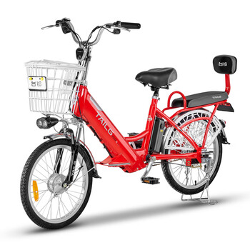 台铃(tailg)新款al1电动车 20英寸成人代步电动自行车 48v锂电助力车