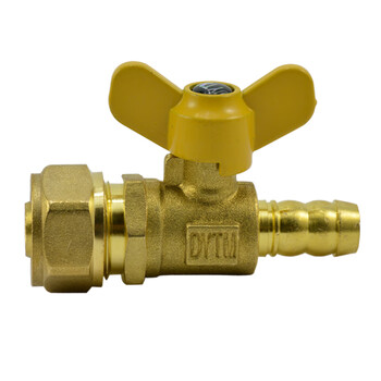 全铜y型煤气三通阀开关接头 天然气液化气阀门球阀家用灶具配件 白色