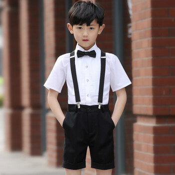 小孩子的衣服夏天新品儿童演出服礼服套装儿童礼服男六一儿童节短裤