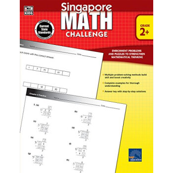 英文原版 新加坡数学挑战，2-5年级 Singapore Math Challenge