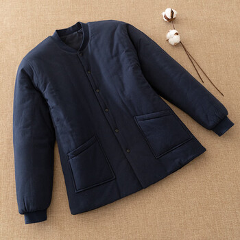 贴身小棉袄男内胆小棉衣花男内穿男士加厚爸爸防寒保暖棉服冬季 藏