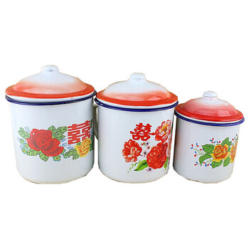 茶缸子 搪瓷杯 老式茶缸 铁缸子 大把缸 搪瓷水杯 双喜杯子 怀旧茶杯