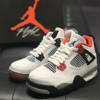 duckkids【官网】aj4红蓝鸳鸯气垫篮球鞋男女同款复古运动鞋ins减震