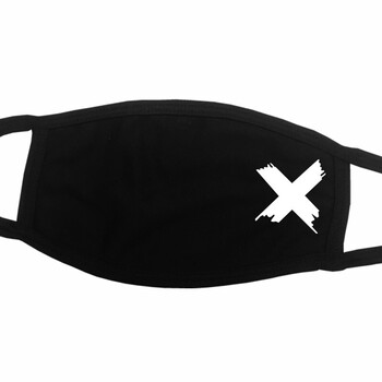 韩版个性潮款男黑色口罩女可清洗易呼吸透气秋冬季保暖 平面-闭嘴