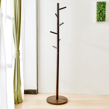 北欧风实木衣帽架落地挂衣架现代简约家用客厅卧室门厅办公室落地式晾