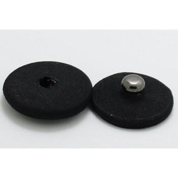 彩色包布按扣金属暗扣隐形纽扣扣子女呢大衣毛衣外套子母扣5颗 黑色 5