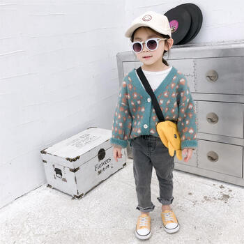 春装2019新款婴儿小童宝宝儿童针织外套1-2-3岁超萌超可爱宝宝4sn5279