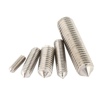 冰禹by-1076 304不锈钢紧定螺丝 内六角尖端紧定螺钉 无头锥端顶丝机