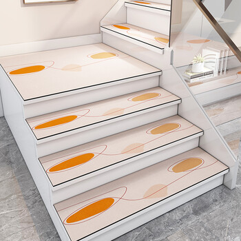 楼梯垫踏步垫 硅胶实木橡胶踏可擦洗家用垫子防滑地垫台阶满铺定制