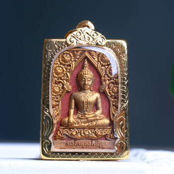 似卿 泰国佛牌大耳崇迪佛 迷你九层崇迪佛 苏斌项链吊坠 崇迪(鎏金壳)