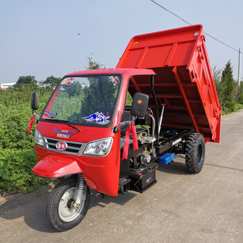 柴油三轮车自卸翻斗车时风五征农用三轮车爬山载重王 豪华半封闭车棚