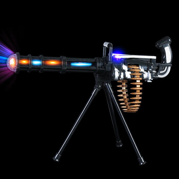 电动玩具枪声光音乐震动宝宝男孩小孩生日礼品冲锋抢2-17岁 加特林多