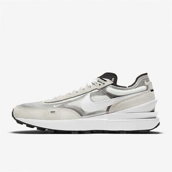 小男女鞋华夫网面透气情侣运动鞋休闲鞋莆田官方nike sacai白灰 36