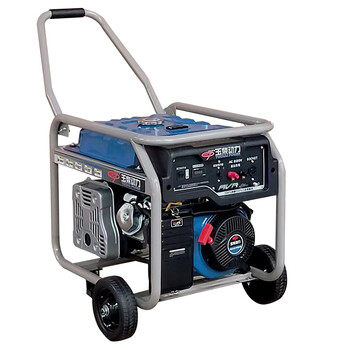 玉柴动力 6kw汽油发电机220v小型发电机 开架式 手启动 带轮 yc8500